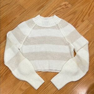 Topshop Cream Striped Sweater